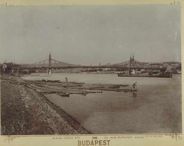 Főműve a budapesti Ferenc József híd (Fortepan, Budapest Főváros Levéltára. Levéltári jelzet HU.BFL.XV.19.d.1.08.107)