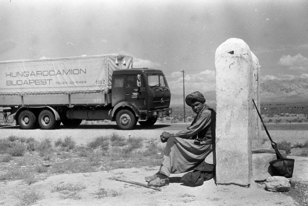 A Hungarocamion egyik kamionja Iránban 1981-ben.