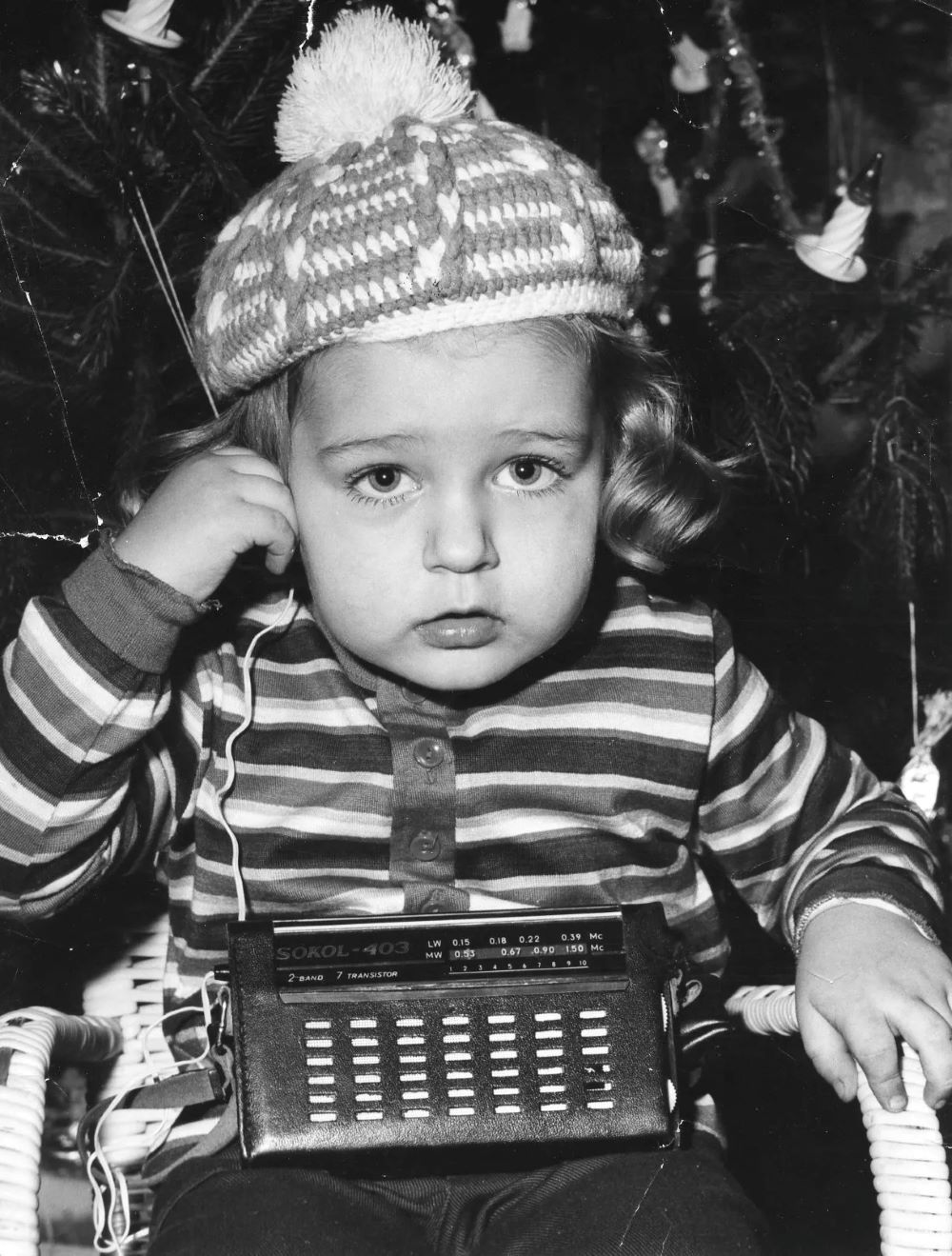 Sokol tranzisztoros rádió karácsonyi ajándékba 1975-ben.