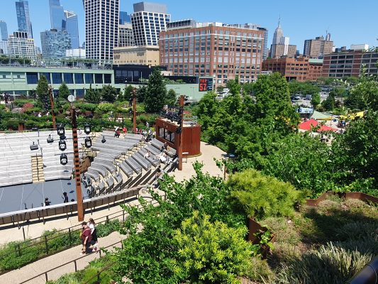 Az amfiteátrum a sziget legmagasabb pontjáról