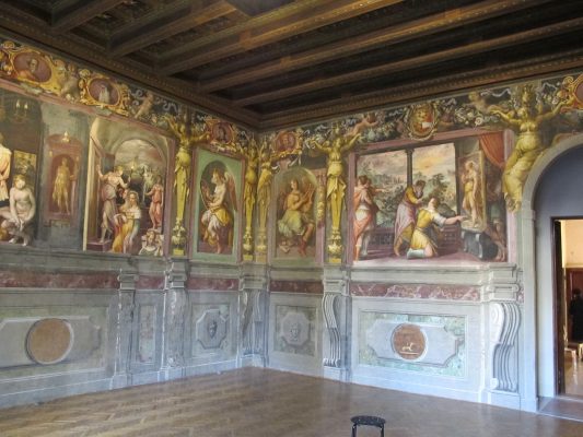 Vasari falfestményei a Casa Vasari-ban.