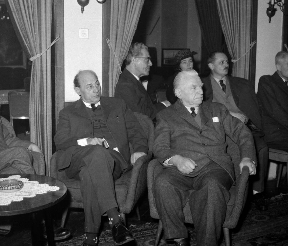 Tamási Áron író és Kisfaludi Strobl 1963-ban.
